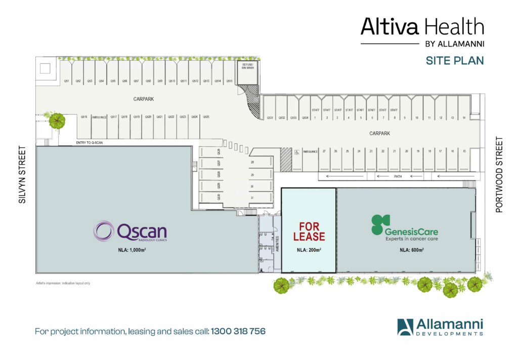 Allamanni Developments, Altiva Health Site Plan
