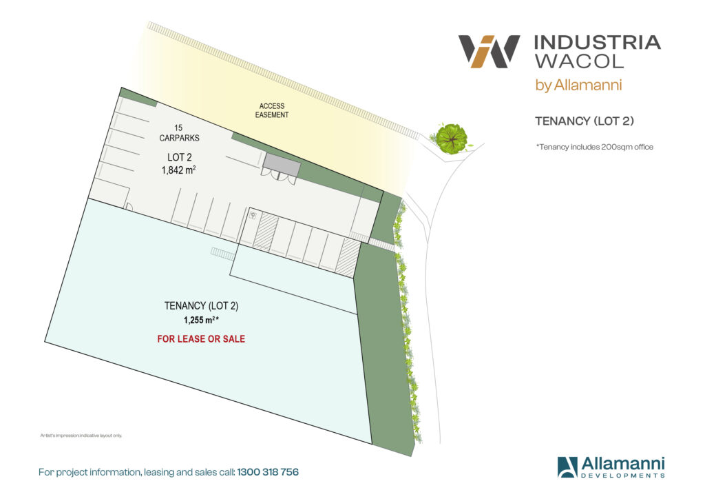 Allamanni Developments, Industria Wacol, Lot 2 Floor Plan