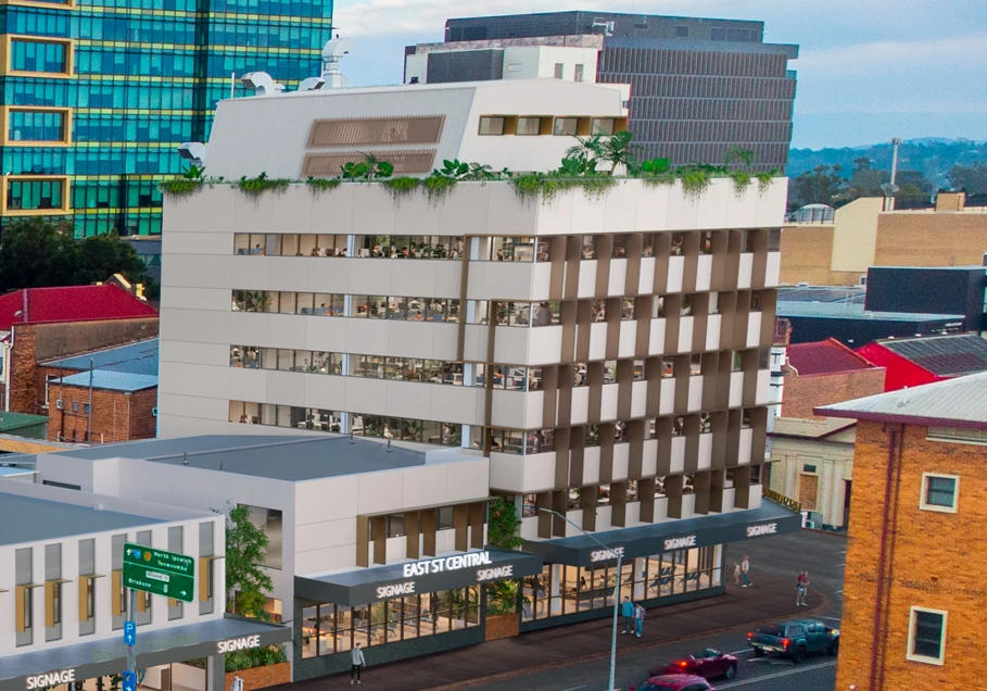 Allamanni Developments, East St Central artist's impression, 78 Brisbane St